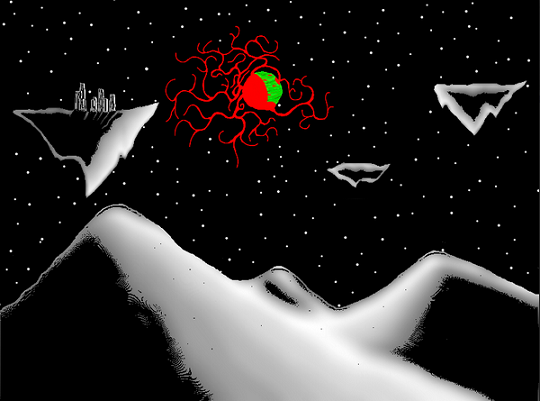 Exploding Green Sun